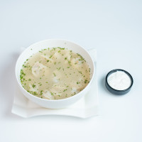 Пельмени с бульоном